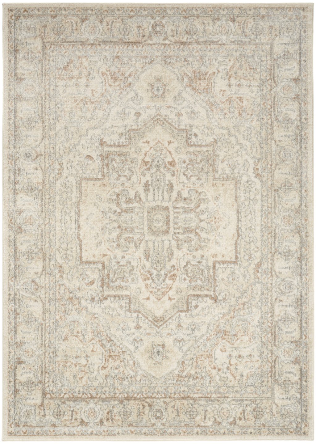 Nourison Home Nourison Concerto CNC18 6' x 9' Beige Vintage Indoor Rug