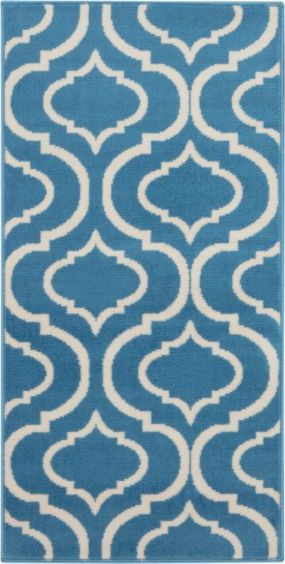 Nourison Home Nourison Jubilant JUB19 8' x Round Blue Contemporary Indoor Rug - 2' x 4'