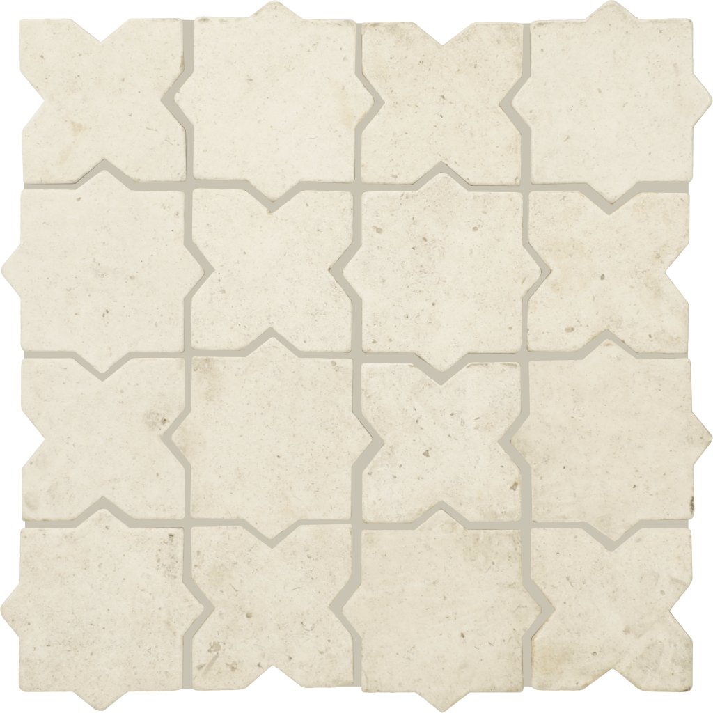 Daltile Renderra Lyon Curio, Star and Cross, 3X3, Tumbled - Curio
