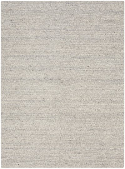 Nourison Home Nourison Alanna ALN01 8'6" x 11'6" Silver Farmhouse Indoor Rug - 5'6" x 7'5"