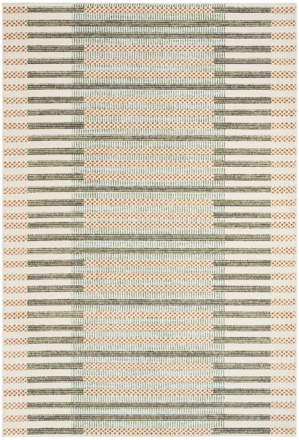 Nourison Home Nourison Nordic NRC15 4' x 6' Ivory Multicolor Modern Indoor Rug