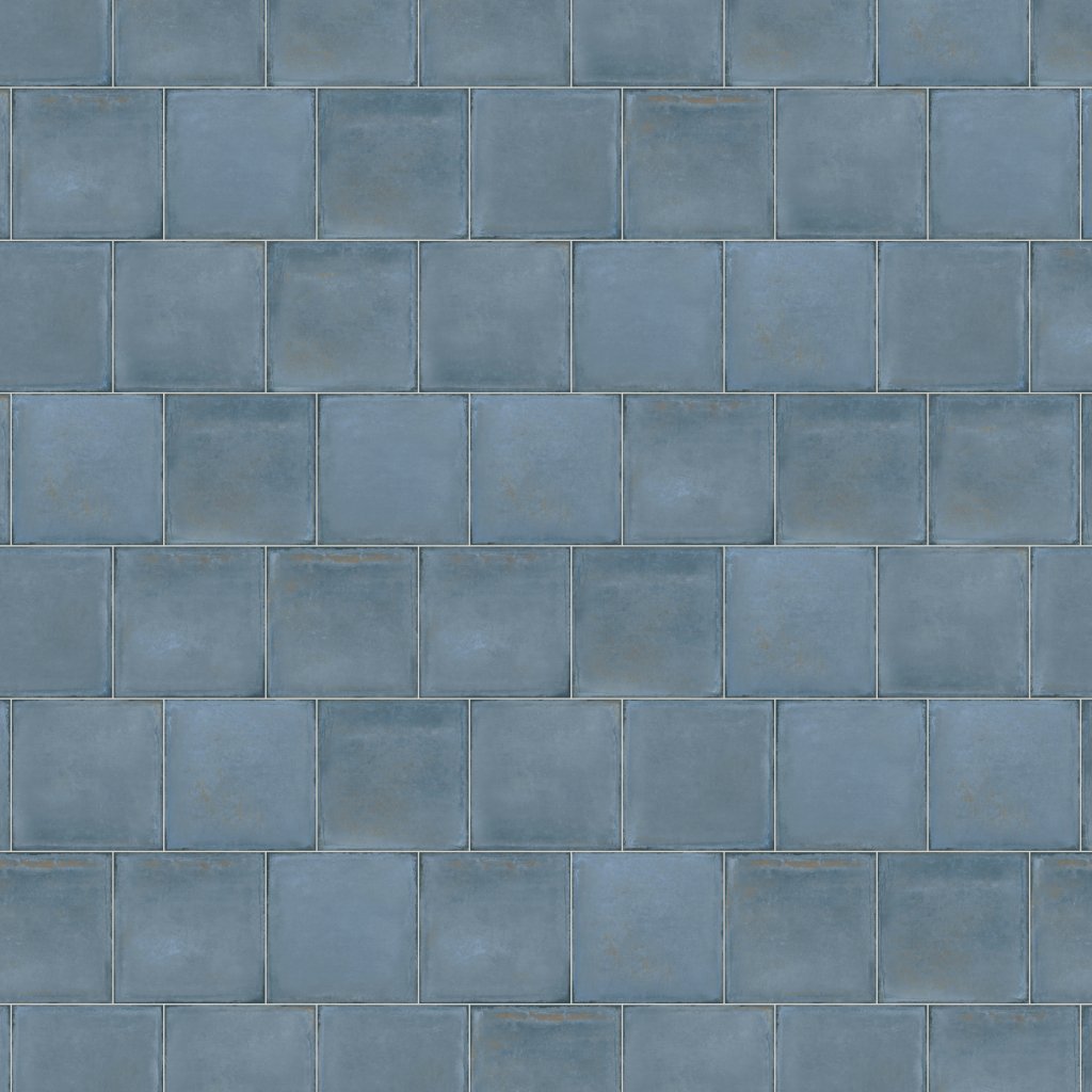 Qualis Ceramica Charleston Seabrook Blu 8X8F - Blue