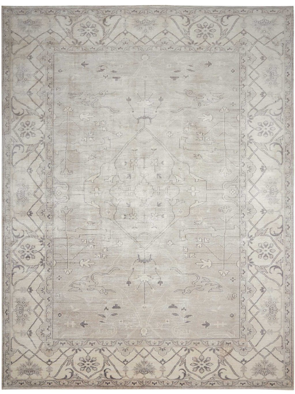 Nourison Home Nourison Aldora ALD01 5'6" x 8' Silver Vintage Indoor Rug