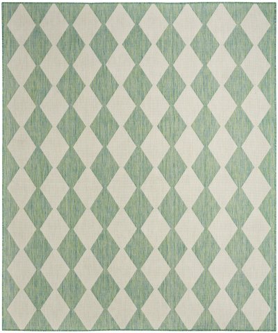 Nourison Home Nourison Positano POS04 7' x 10' Blue Green Modern Rug - 9' x 12'