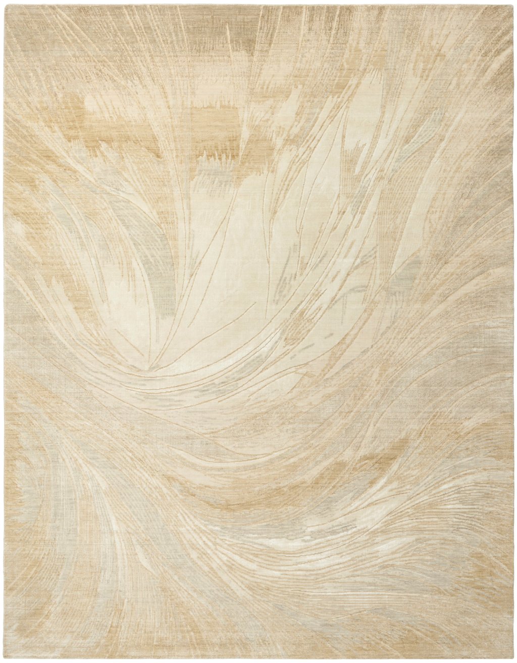 Nourison Home Nourison Brushlight BRL04 5'3" x 7'3" Beige Grey Modern Indoor Rug