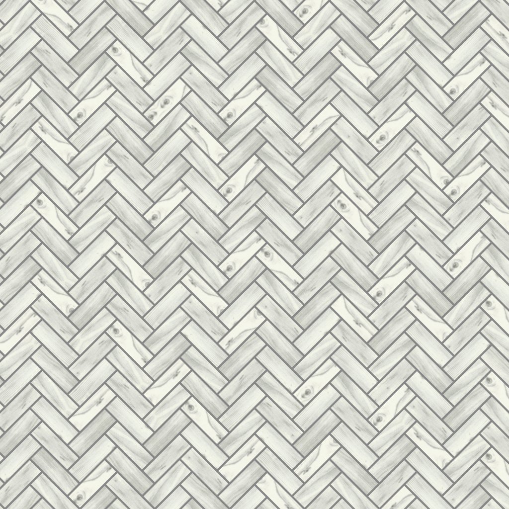 Emser Tile ECHO HERRINGBONE MOSAIC -GLS - White