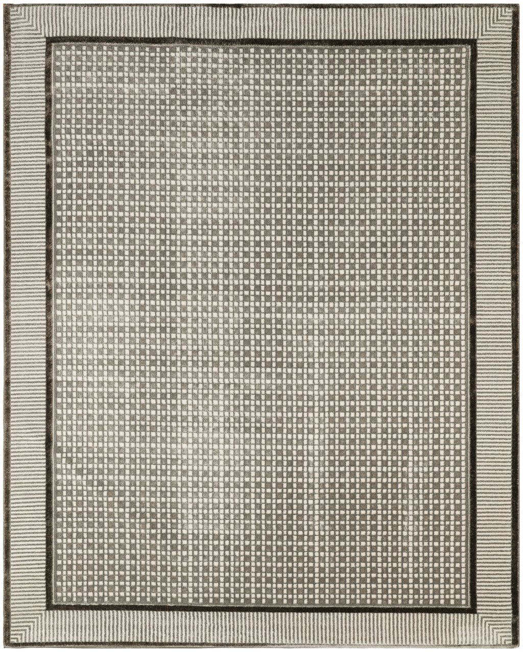 Nourison Home Nourison Nordic NRC03 9' x 12' Ivory Grey Modern Indoor Rug