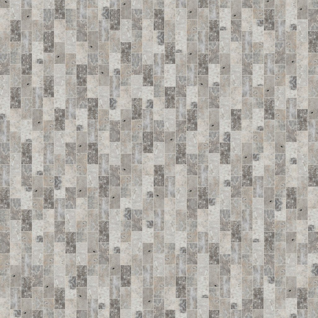 Qualis Ceramica Silver Ash 2x4 Brick Mosaic