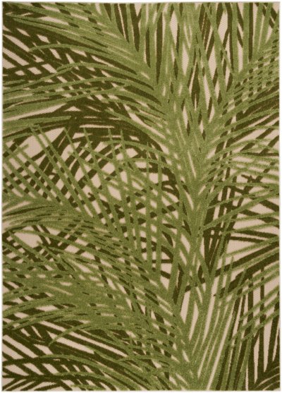Nourison Home Nourison Aloha ALH41 2' x 6' Ivory Green Outdoor Rug - 5'3" x 7'5"