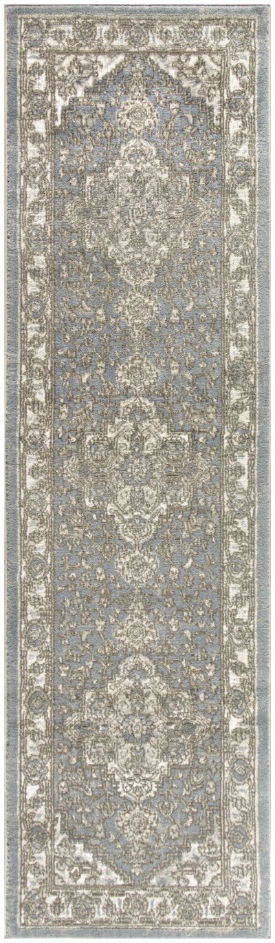 Nourison Home Nourison Concerto CNC05 3'9" x 5'9" Blue Vintage Indoor Rug - 2'2" x 6'