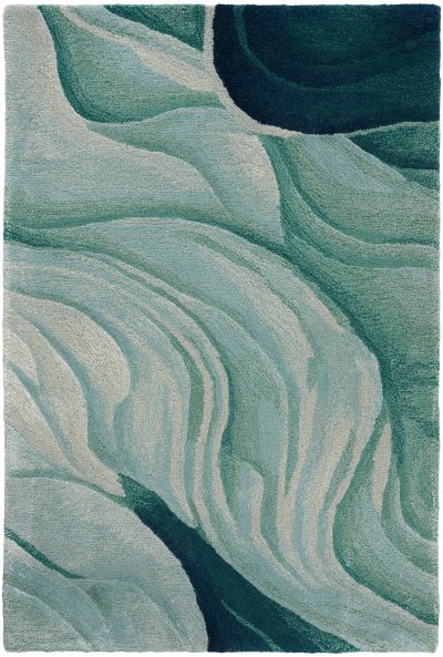 Nourison Home Nourison Prismatic PRS42 9'9" x 13'9" Silver Green Modern Indoor Rug - 2' x 3'