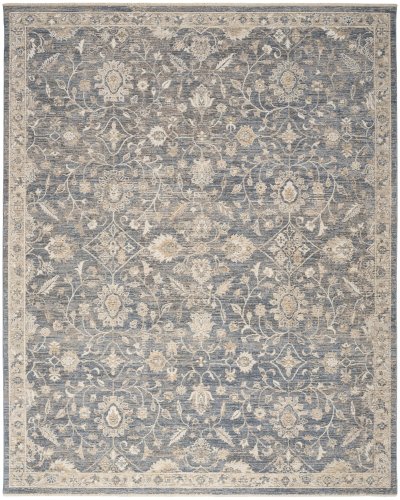 Nourison Home Nourison Retreat RET01 7'10" x 10' Blue Vintage Indoor Rug - 5'3" x 7'6"
