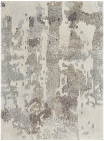 Nourison Home Nourison Prismatic PRS12 3'9" x 5'9" Silver Grey Modern Indoor Rug - 2' x 3'