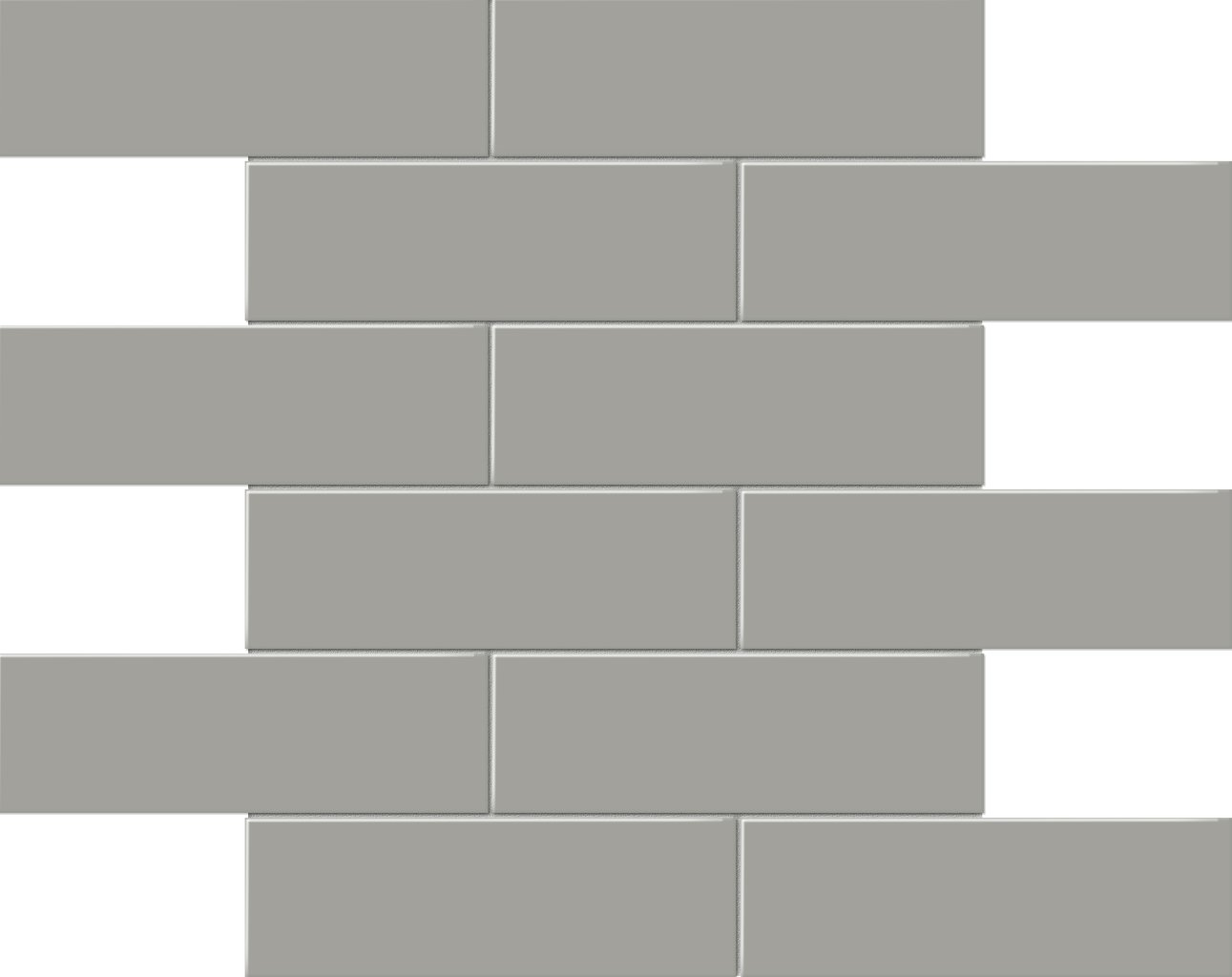 Qualis Ceramica Traditions Taupe 2X6 Matt Mosaic - Taupe