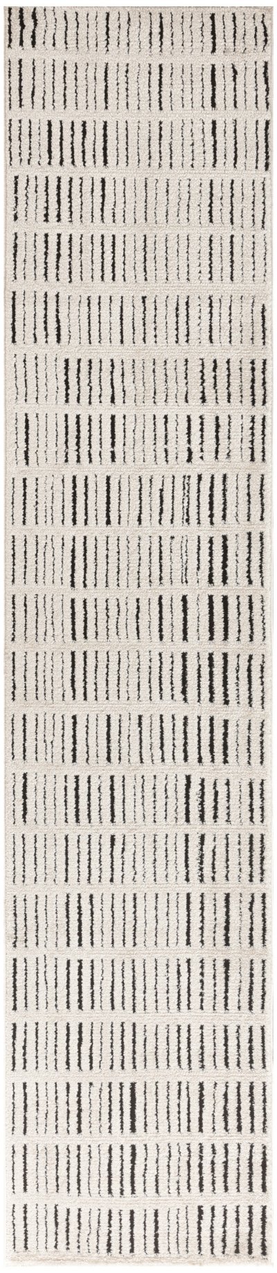 Nourison Home Nourison Modern Comfort MNC03 3'11" x 5'11" Ivory Black Scandinavian Indoor Rug - 2'2" x 10'