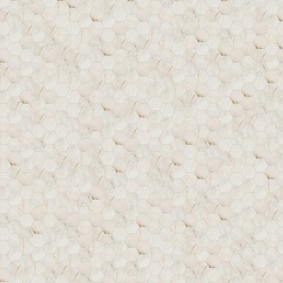 Qualis Ceramica Treasure Perfect Calacatta 2" Hex Polished - 12" x 12"