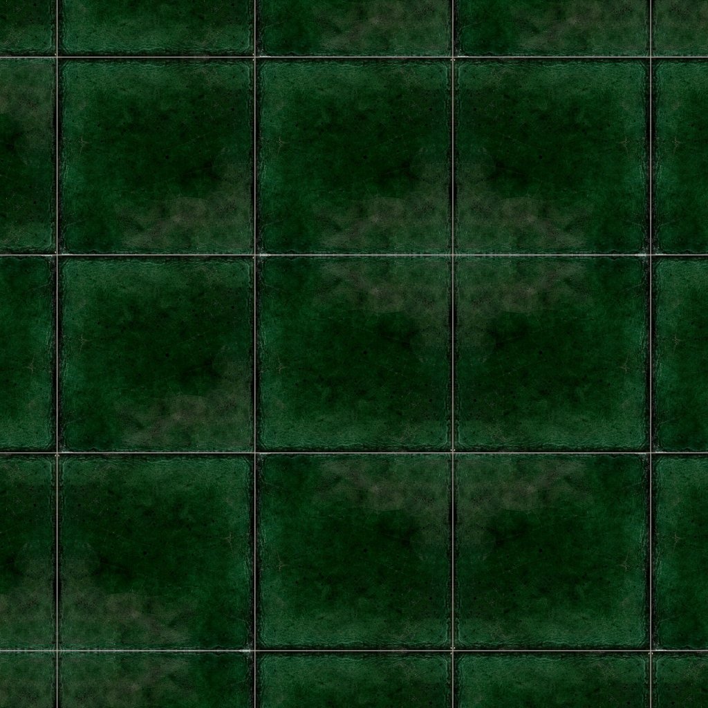 Marble Systems Emerald Crackled Ceramic Tile 16x16 - Emerald