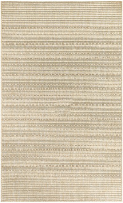 Nourison Home Nourison Tulum TLM01 5'3" x 7' Cream Outdoor Rug - 3' x 5'