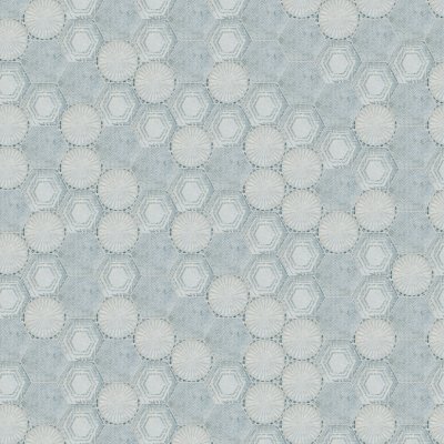 Qualis Ceramica Alma 5.5x6.3 Grey Decor Hexagon - 5.5" x 6.3"