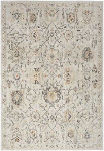 Nourison Home Nourison Oushak Home OUS01 6' x 9' Grey Vintage Indoor Rug - 6' x 9'