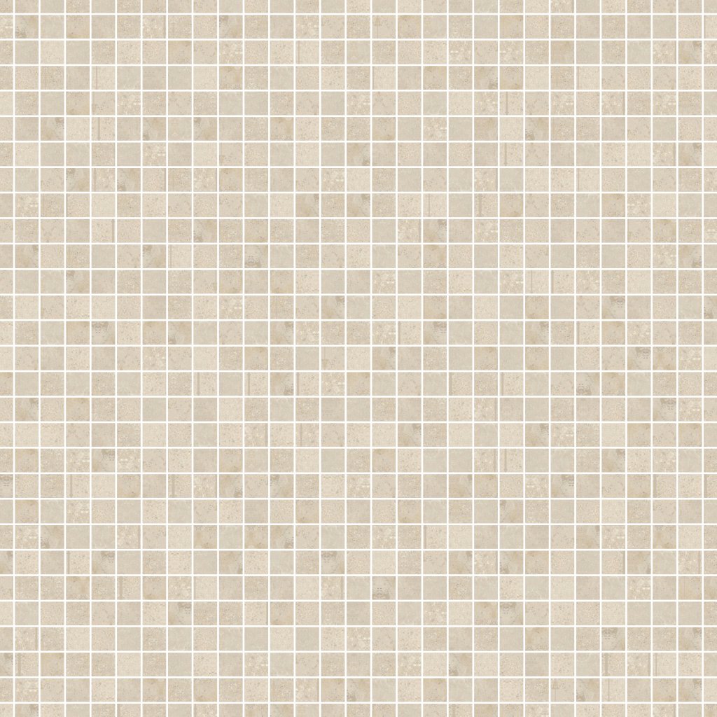 Qualis Ceramica QU Elevation Dor Sand 2X2 Mosaic - Beige