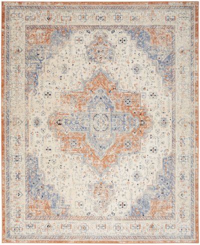 Nourison Home Nourison Nourison Essentials Persian NRE07 2'2" x 14 Beige Blue Vintage Rug - 10' x 14'