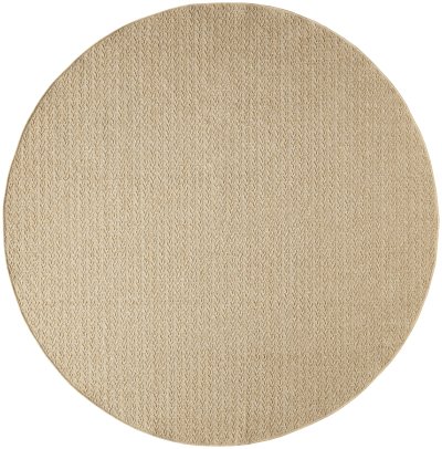 Nourison Home Nourison Tulum TLM02 3' x 5' Taupe Outdoor Rug - 8' Round