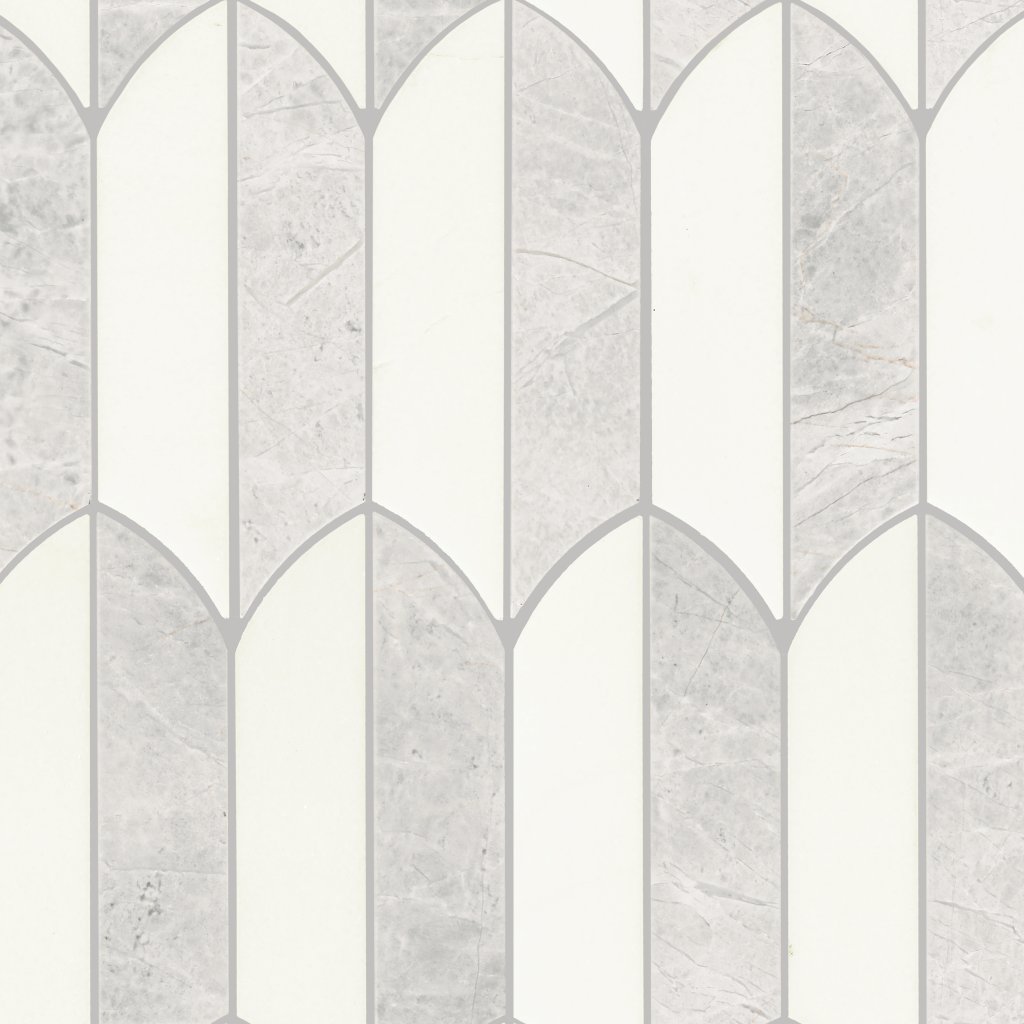 Daltile Eclessia Marble Cristallo Blend, Feather, Polished - Cristallo Blend