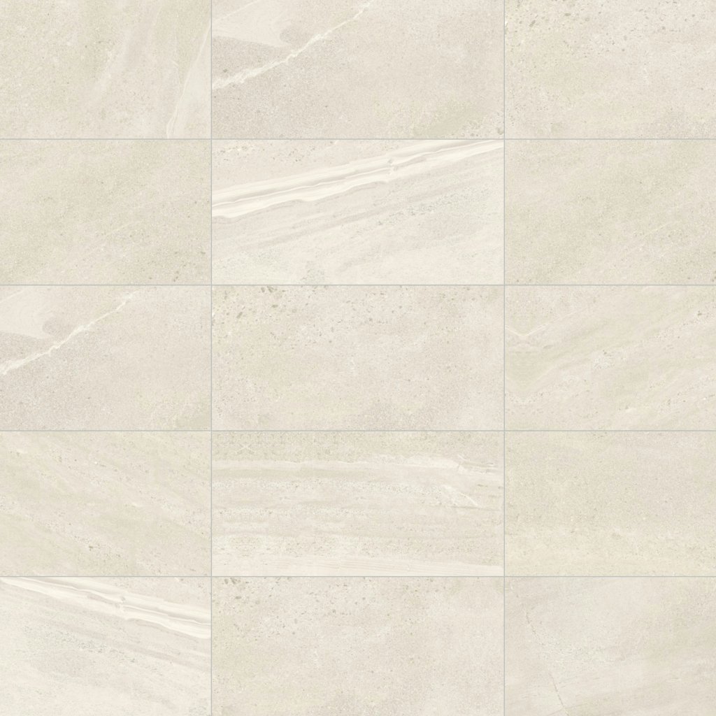 Daltile Society Monument White, Rectangle, 12X24, Matte - Monument White