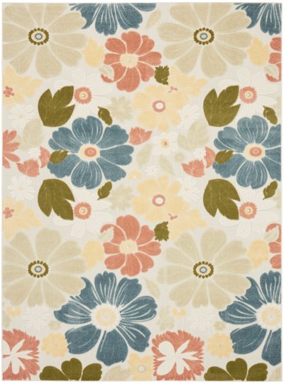 Nourison Home Nourison Aloha ALH42 2'8" x 4' Multicolor Modern Rug - 7'10" x 10'6"