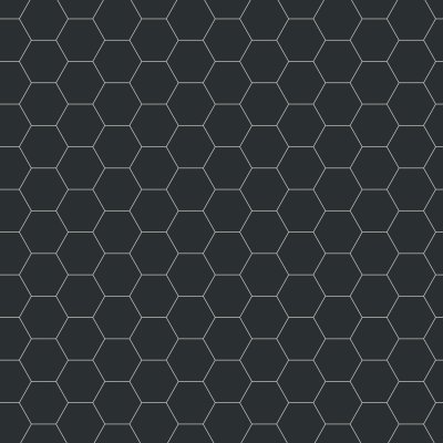 Qualis Ceramica Vida 5.5x6.3 Black Hexagon - 5.5" x 6.3"