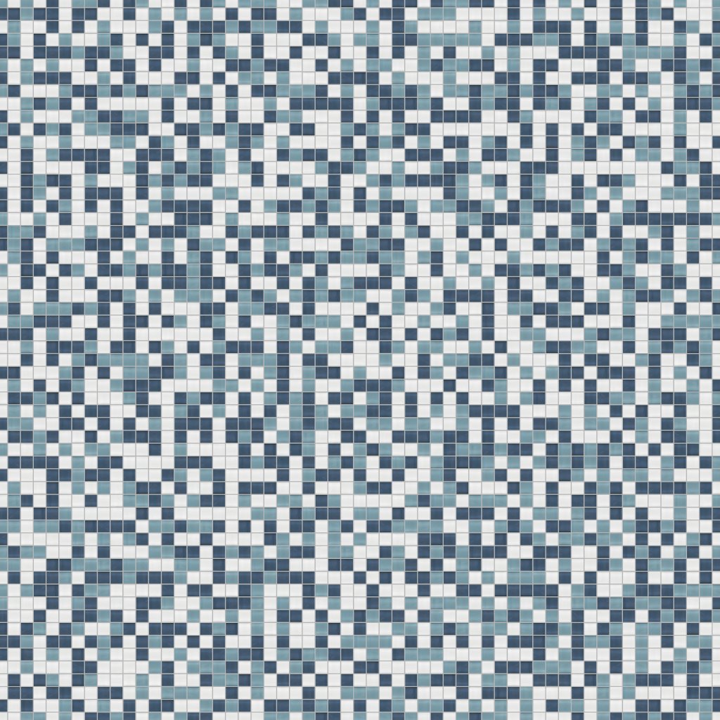 American Olean Color Appeal - Blue Moon, Straight Joint, 1X1, Glass (C130) - Blue Moon