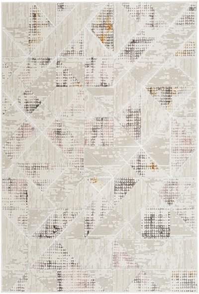 Nourison Home Nourison Glitz GLZ04 9' x 12' Ivory Multicolor Contemporary Indoor Rug - 5'3" x 7'3"