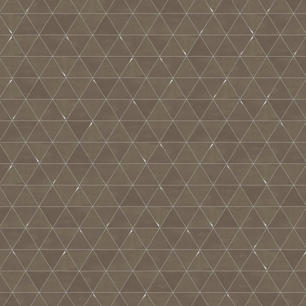 Daltile Chord Baritone Brown, Triangle, 3X3, Matte - Baritone Brown