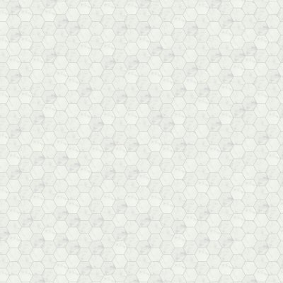 Qualis Ceramica Eterna Bianco 2 Polished Hexagon Mosaic - 12" x 12"