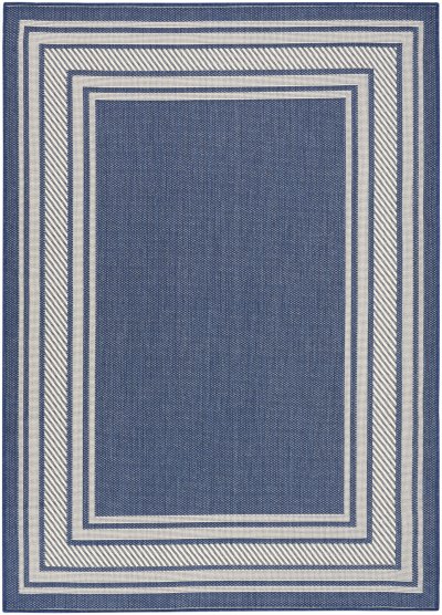 Nourison Home Nourison Horizon Indoor/Outdoor HOZ03 3' x 5' Navy Modern Rug - 6' x 9'