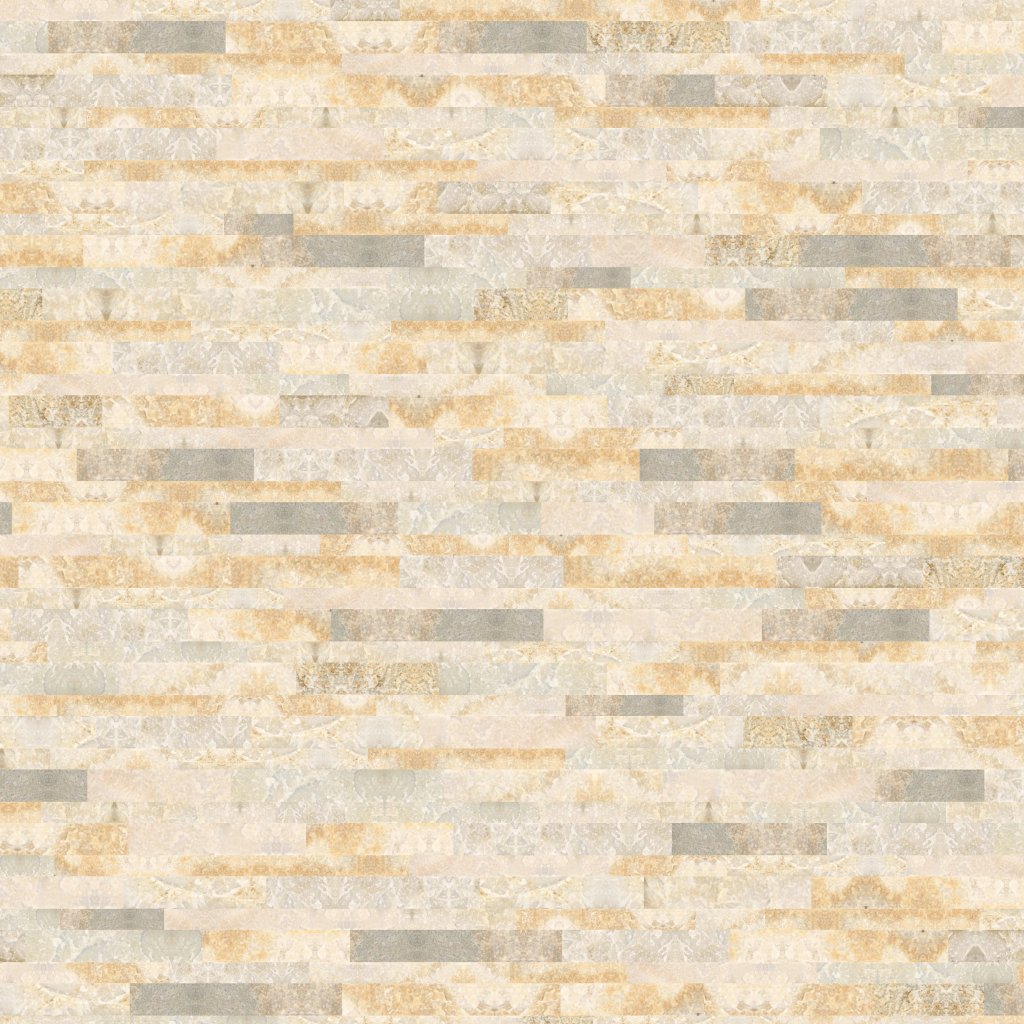 American Olean Stacked Stone - Golden Sun, Stacked, 6X24, Natural Cleft (S783) - Golden Sun
