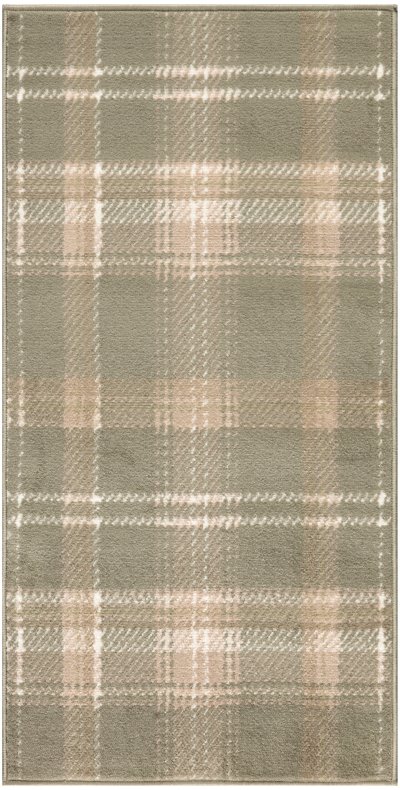 Nourison Home Nourison Grafix GRF03 2'3" x 10' Olive Farmhouse Indoor Rug - 2' x 4'