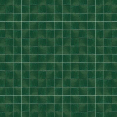 Marble Systems Dark Green Glossy Zellige Tile 4x4 - Dark Green - 4" x 4" x 1/2"
