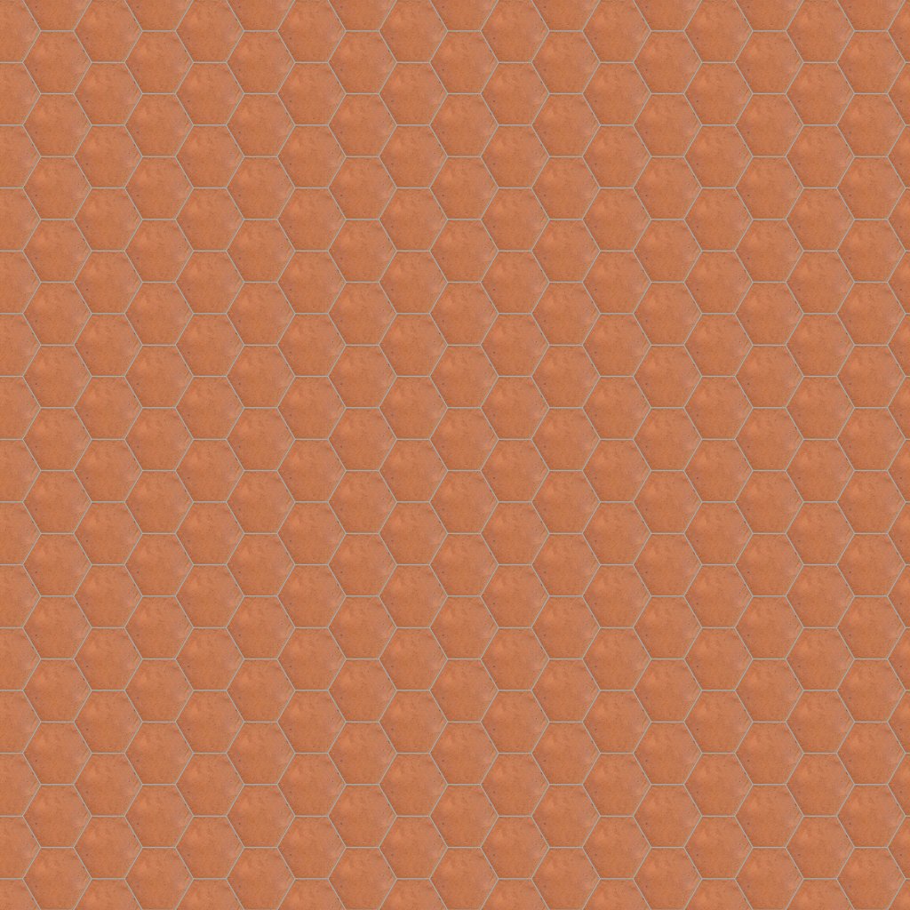 Marble Systems Cotto Med Matte Hexagon Terracotta Tile 6x6 - Cotto Med
