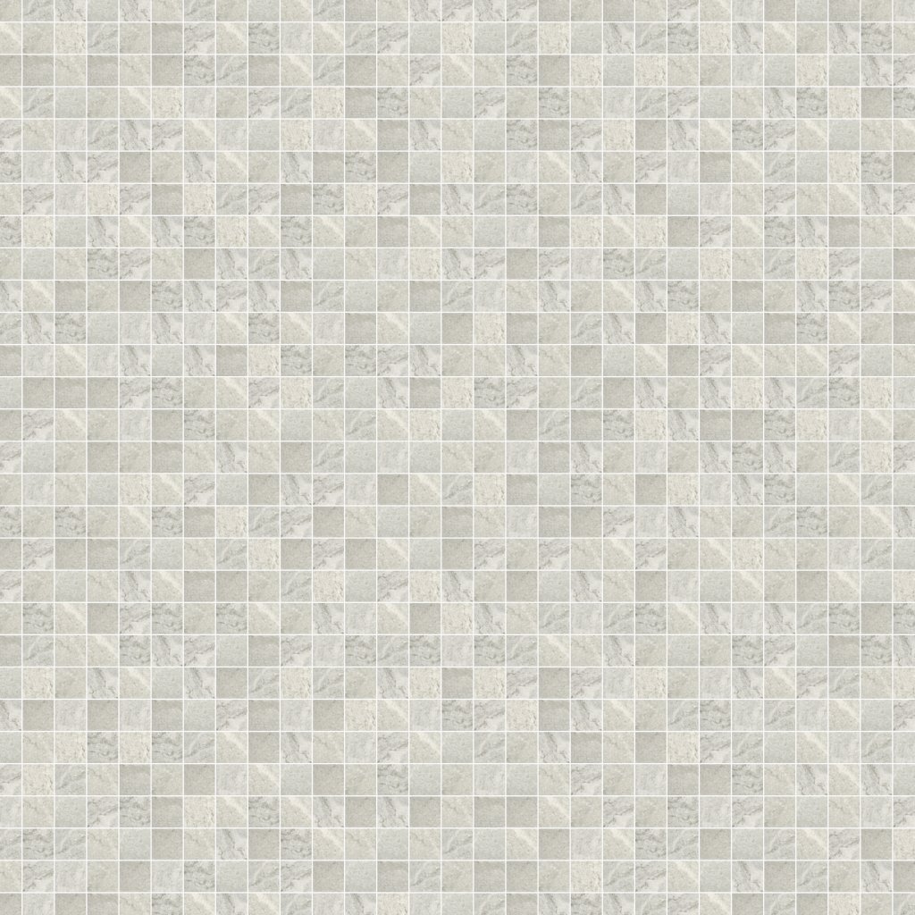 Qualis Ceramica QU Structure Steel 2X2 Mosaic - Silver