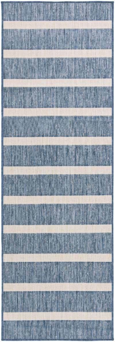 Nourison Home Nourison Positano POS03 10' x Square Navy Ivory Modern Rug - 2'2" x 12'