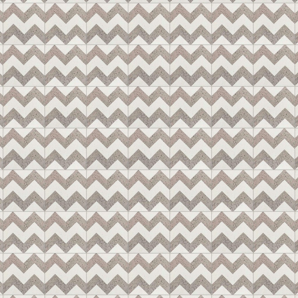 Marble Systems Brown, Beige Polished Allegro Cement Tile 8x8 - Brown, Beige