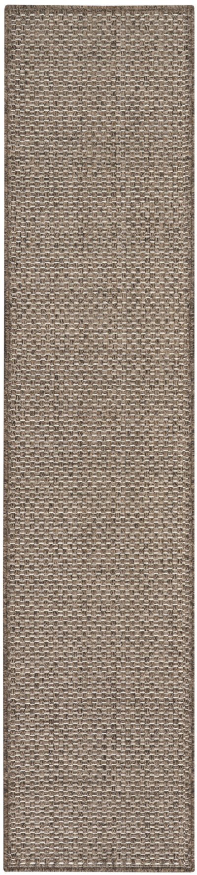 Nourison Home Nourison Tulum TLM03 2'2" x 8' Brown Outdoor Rug - 2'2" x 10'