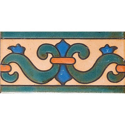 Marble Systems 1594 Glazed Color Way-b Ceramic Border Tiles 3x6 - 1594 - 3" x 6" x 3/8"