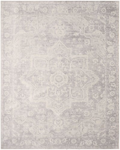 Nourison Home Nourison Astra Machine Washable ASW12 3'3" x 5' Grey Vintage Indoor Rug - 9' x 12'