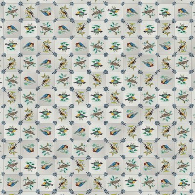 Marble Systems Birds On Branch Poly Glazed Ceramic Tile 5x5 - Birds On Branch Poly - 5" x 5" x 3/8"