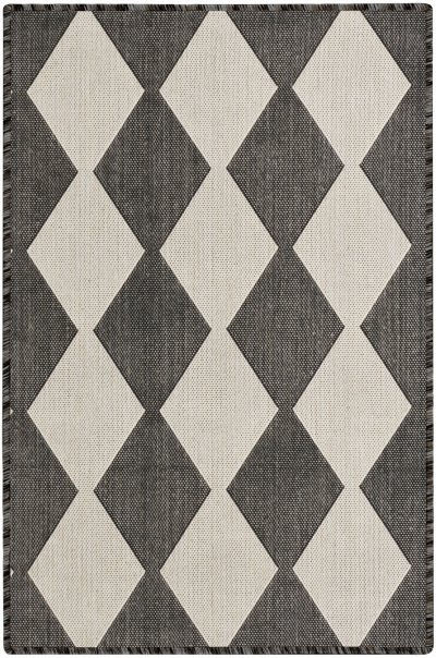 Nourison Home Nourison Positano POS04 7' x 10' Black Modern Rug - 2' x 3'