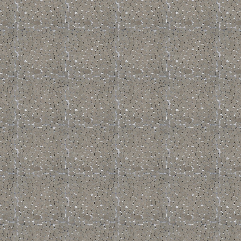 Qualis Ceramica Riviera Tileworks Chelsea Grey Reconstituted Pebble Interlocking Mosaic