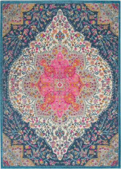 Nourison Home Nourison Passion PSN39 1'10" x 2'10" Multicolor Farmhouse Indoor Rug - 5'3" x 7'3"